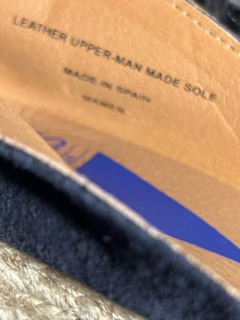 Verbenas Mamen Serraje Suede Espadrille Wedge Navy Pumps Size EU40 /US